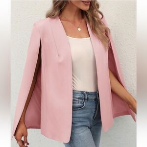 Pink Cape Blazer